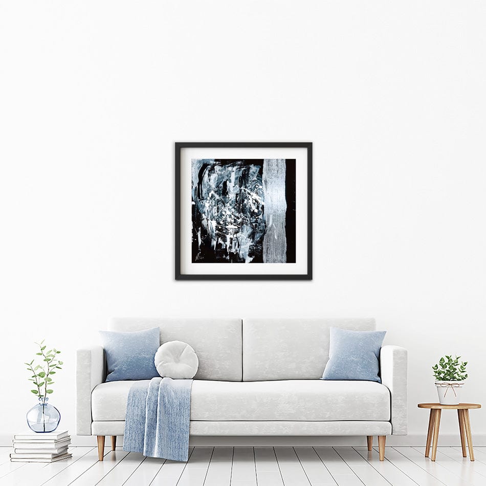 Silver Abstract Framed Art Print wall art product Aimee Linzi