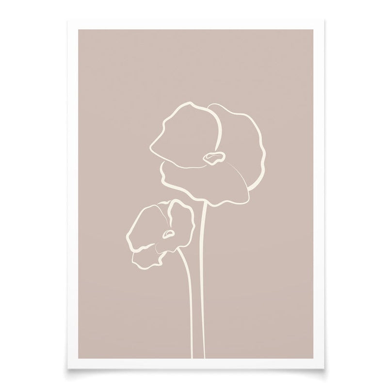 Simple Flowers Art Print wall art product / Shutterstock
