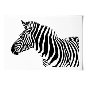Simple Zebra Art Print Simple Zebra Art Print wall art product Art Print Shop