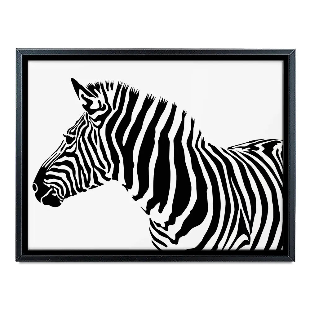 Simple Zebra Canvas Print Simple Zebra Canvas Print wall art product Art Print Shop