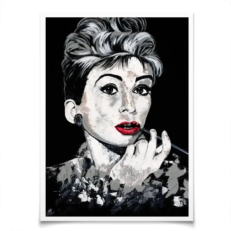Simply Audrey Art Print Simply Audrey Art Print wall art product Jackie Bridges