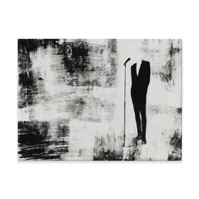 Singer At The Microphone Canvas Print Singer At The Microphone Canvas Print wall art product Chromatic Storm Studio