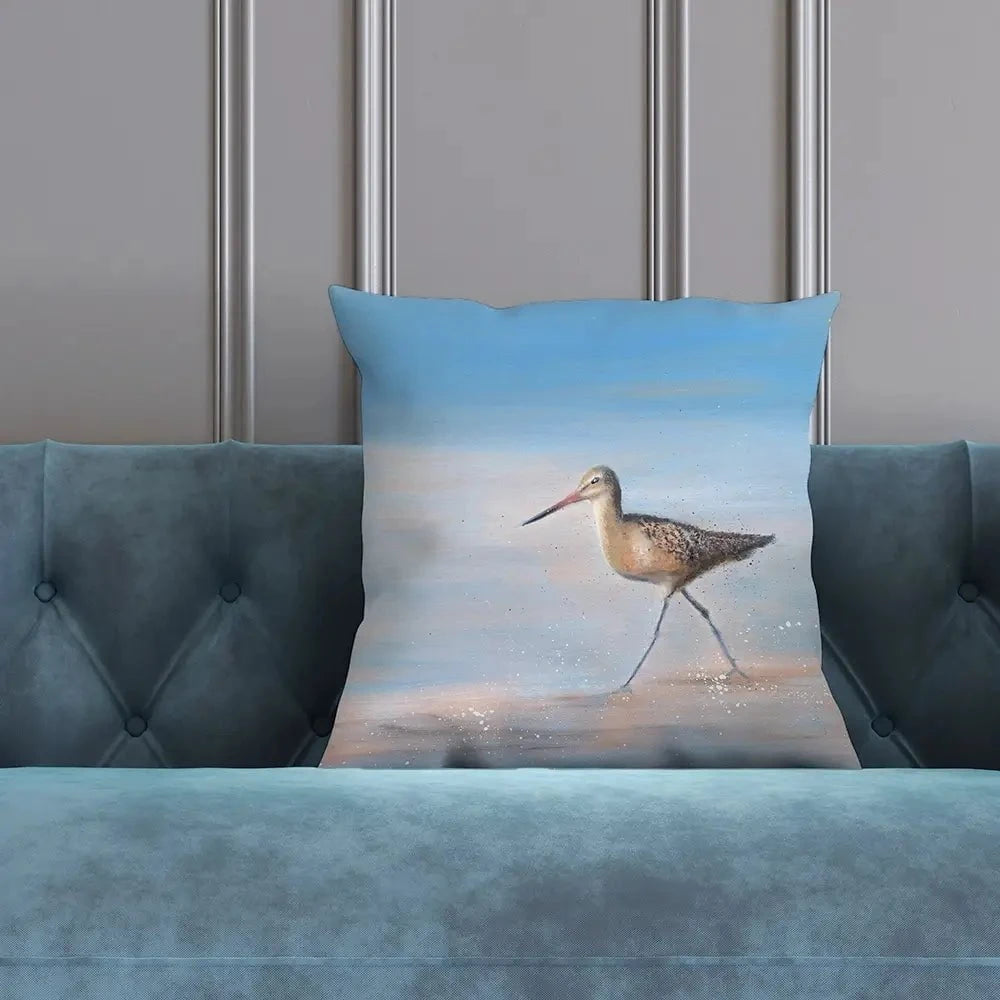 Single Sandpiper Cushion Single Sandpiper Cushion wall art product Laure Bury