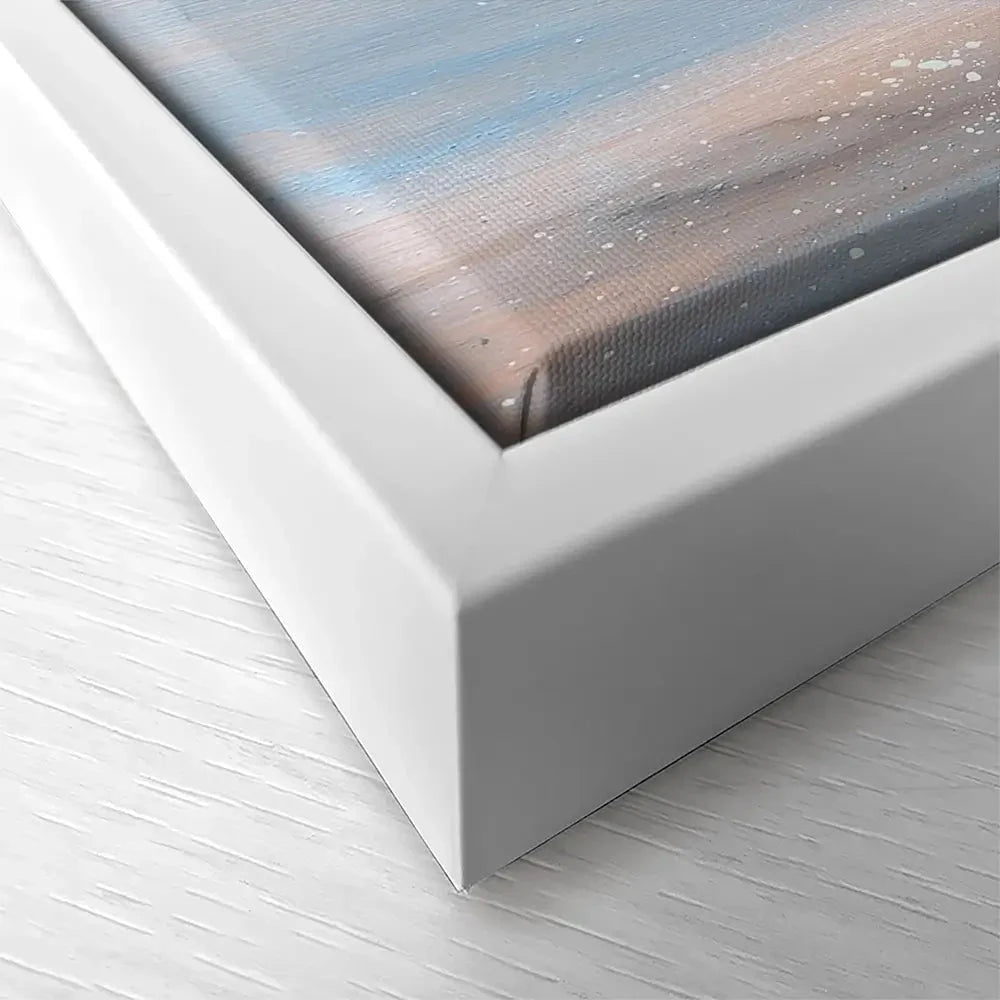 Single Sandpiper Square Canvas Print Single Sandpiper Square Canvas Print wall art product Laure Bury