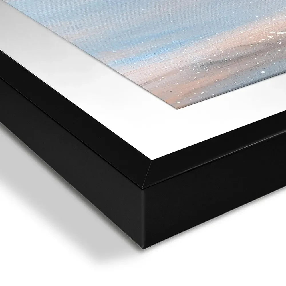 Single Sandpiper Square Framed Art Print Single Sandpiper Square Framed Art Print wall art product Laure Bury