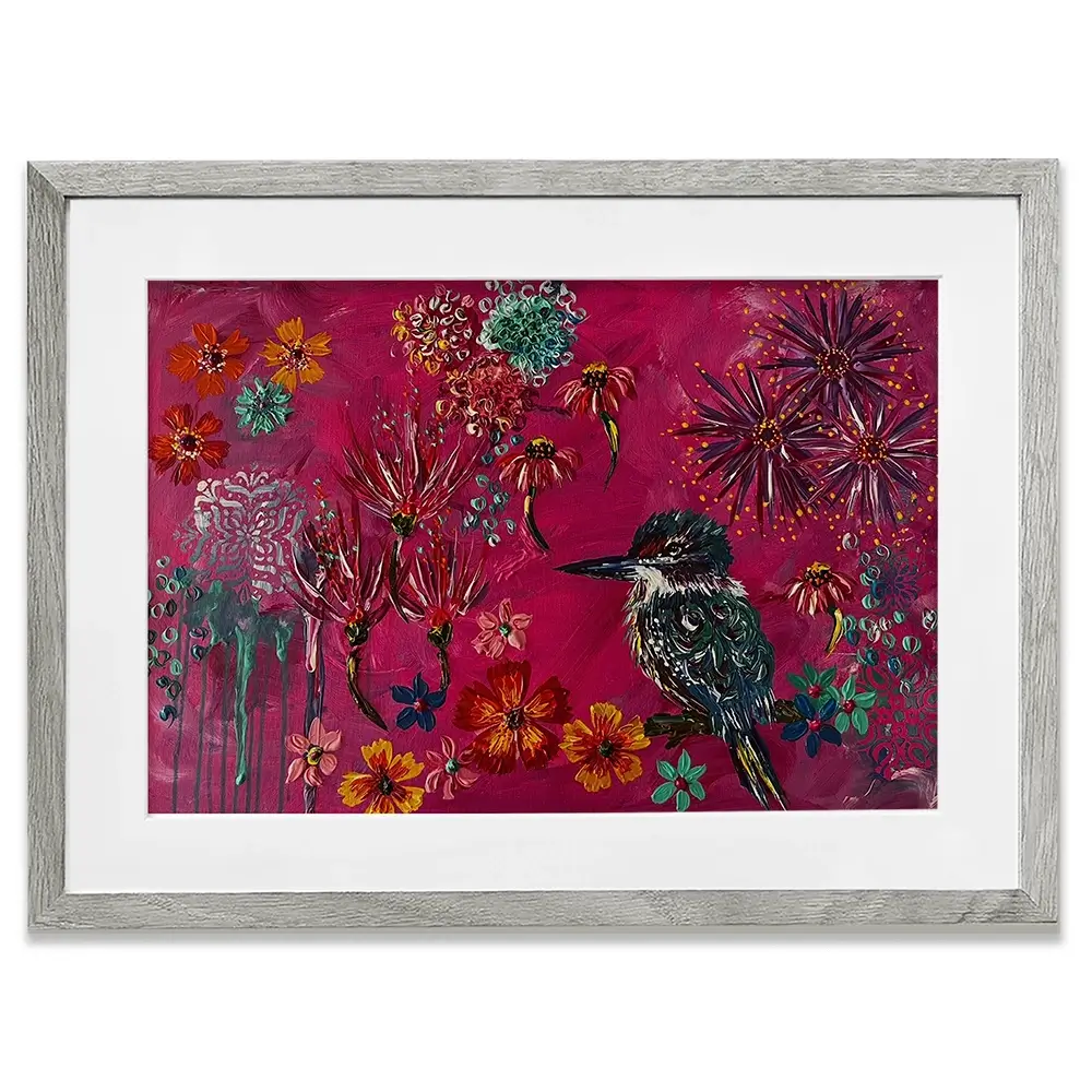 Sitting Pretty Framed Art Print Sitting Pretty Framed Art Print wall art product Jo Mulligan