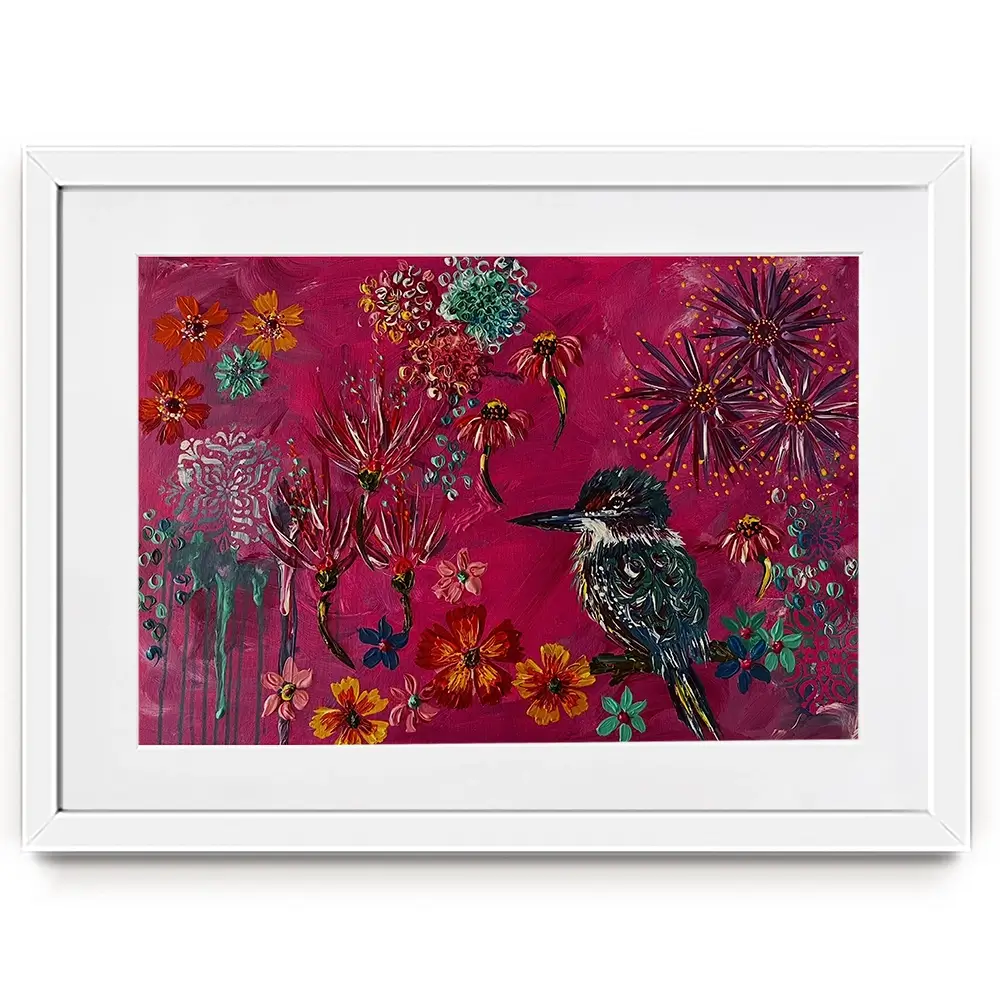 Sitting Pretty Framed Art Print Sitting Pretty Framed Art Print wall art product Jo Mulligan