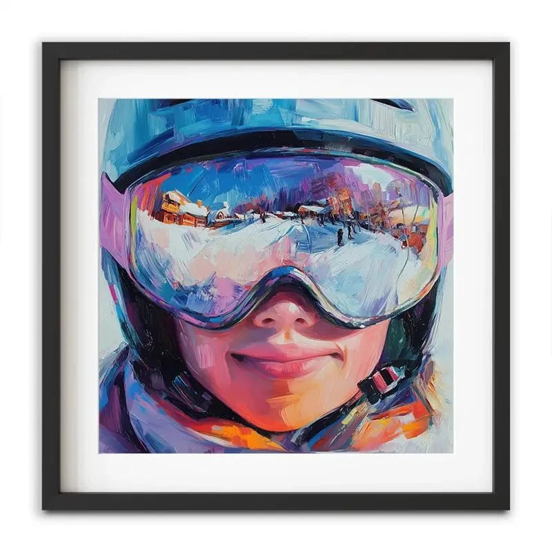Ski Mask View Framed Art Print Ski Mask View Framed Art Print wall art product Tanya Ocean