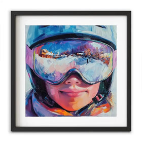 Ski Mask View Framed Art Print Ski Mask View Framed Art Print wall art product Tanya Ocean