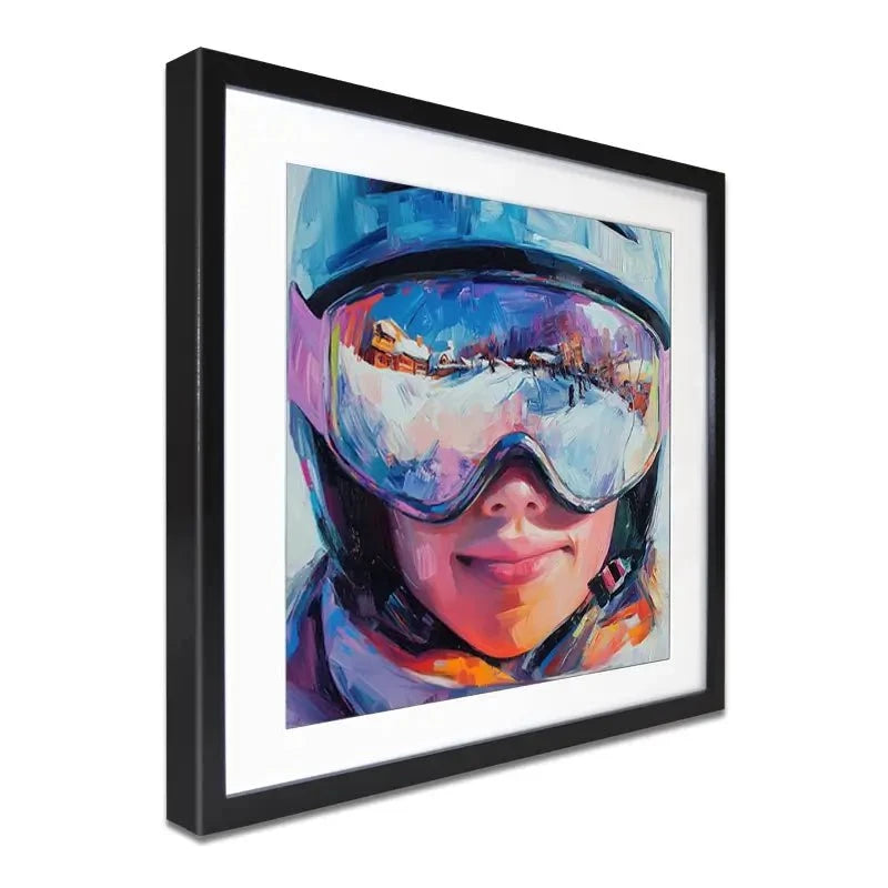 Ski Mask View Framed Art Print Ski Mask View Framed Art Print wall art product Tanya Ocean