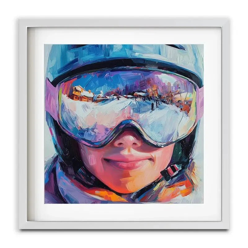 Ski Mask View Framed Art Print Ski Mask View Framed Art Print wall art product Tanya Ocean