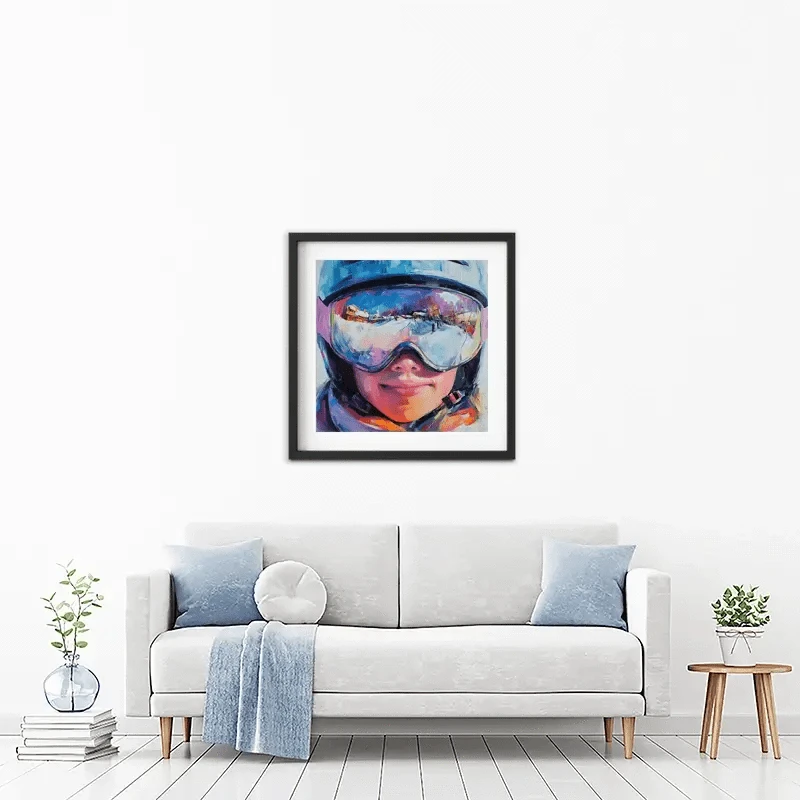 Ski Mask View Framed Art Print Ski Mask View Framed Art Print wall art product Tanya Ocean