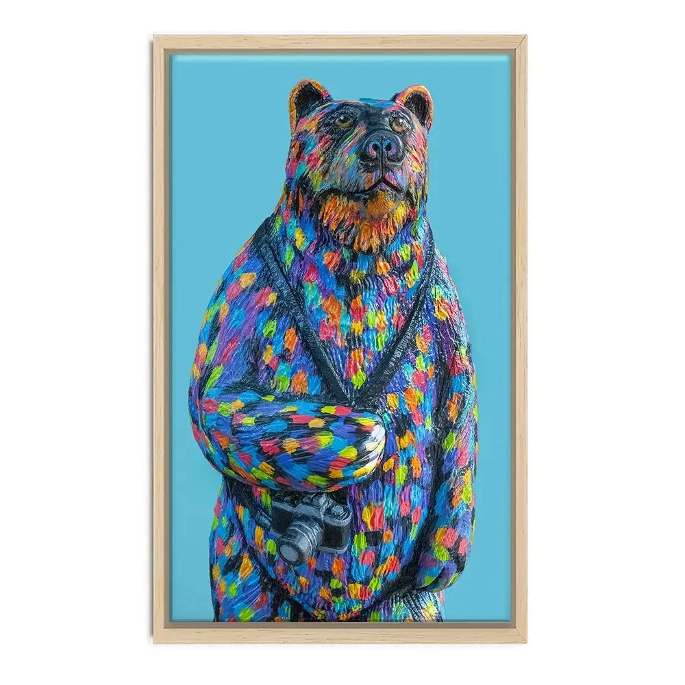 Skiddles The Bear Canvas Print Skiddles The Bear Canvas Print wall art product Carolee Vitaletti