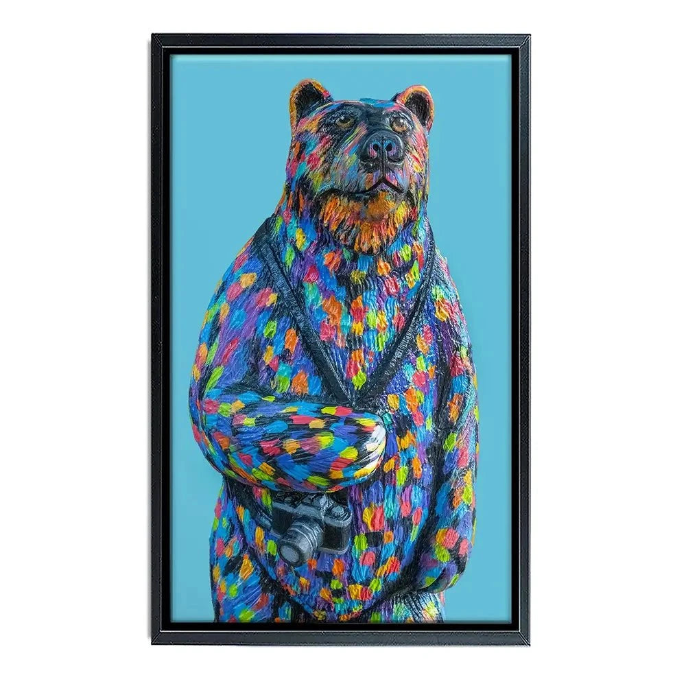 Skiddles The Bear Canvas Print Skiddles The Bear Canvas Print wall art product Carolee Vitaletti