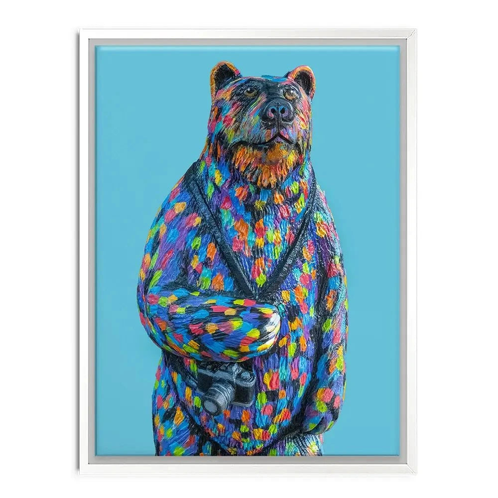 Skiddles The Bear Canvas Print Skiddles The Bear Canvas Print wall art product Carolee Vitaletti