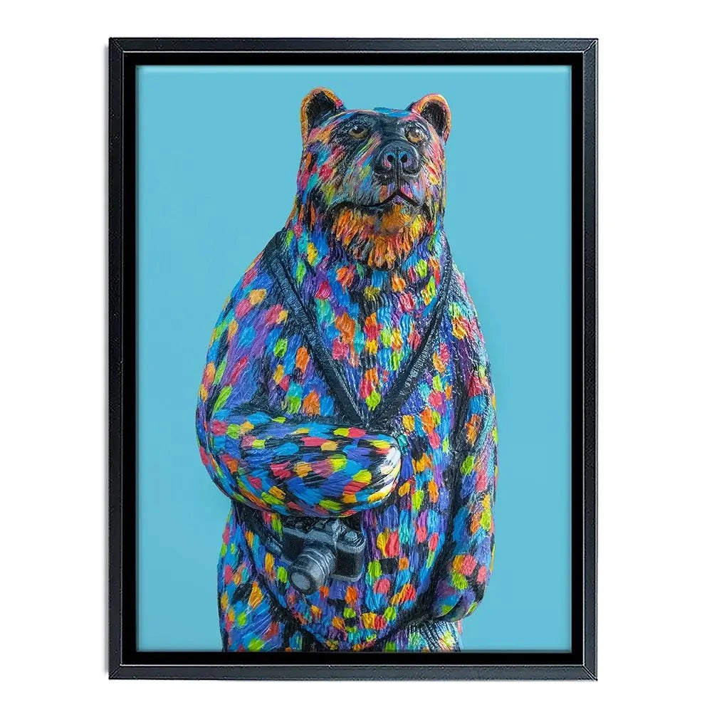 Skiddles The Bear Canvas Print Skiddles The Bear Canvas Print wall art product Carolee Vitaletti