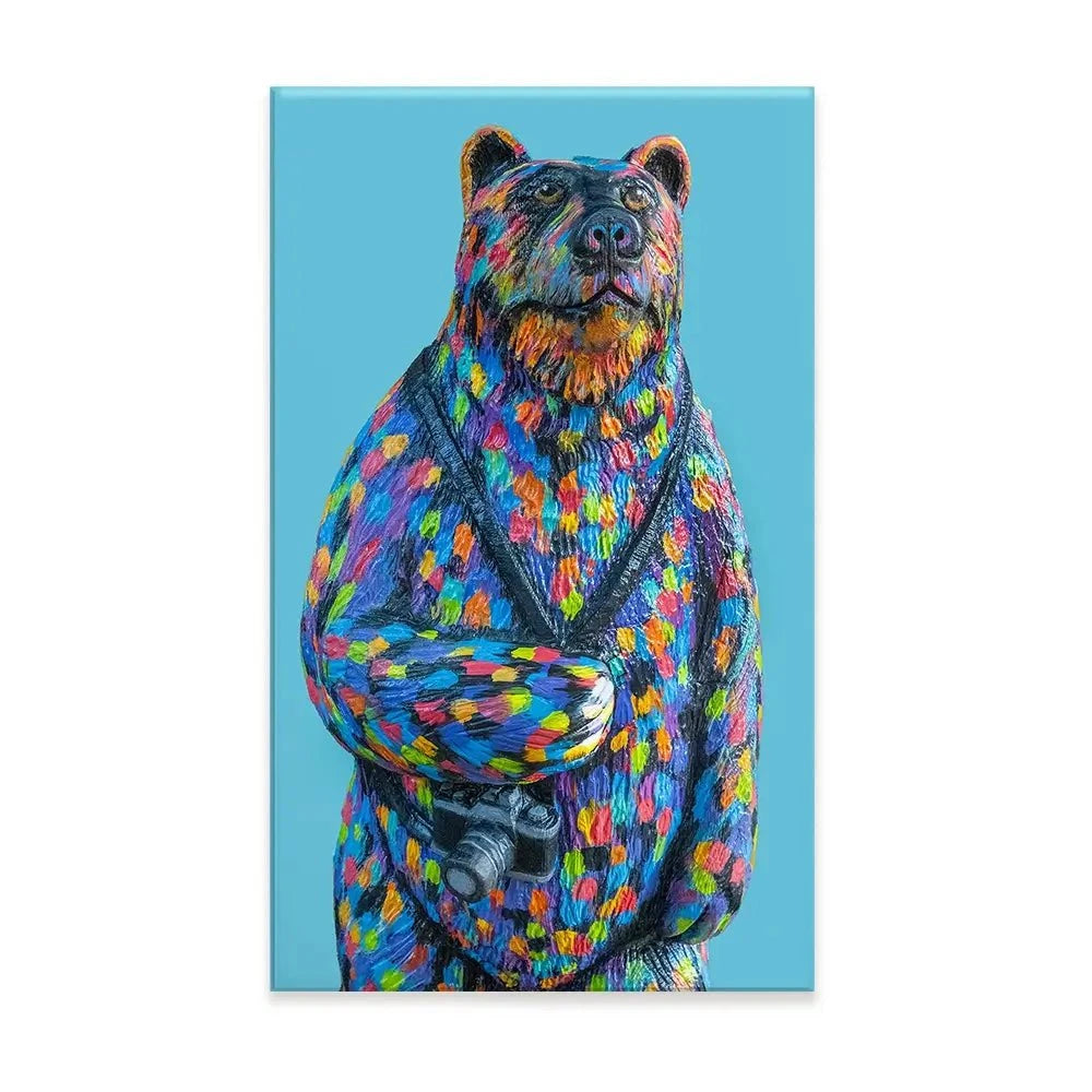 Skiddles The Bear Canvas Print Skiddles The Bear Canvas Print wall art product Carolee Vitaletti