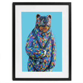Skiddles The Bear Framed Art Print Skiddles The Bear Framed Art Print wall art product Carolee Vitaletti