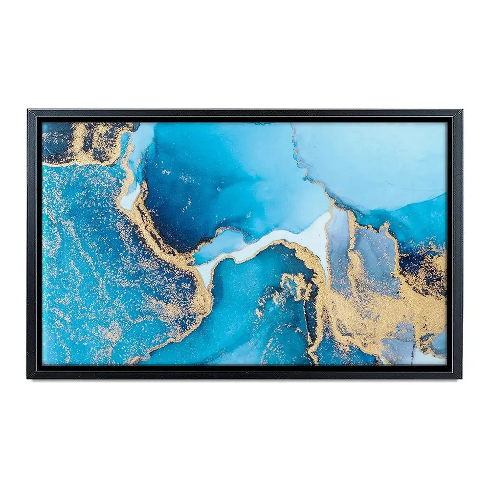 Sky Blue Marble Canvas Print Sky Blue Marble Canvas Print wall art product Blue Planet Studio / Shutterstock