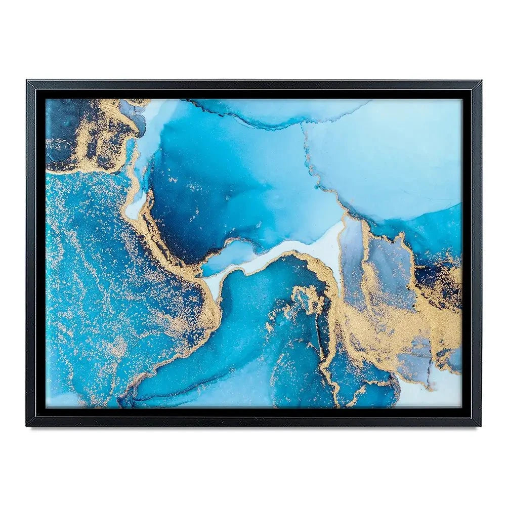 Sky Blue Marble Canvas Print Sky Blue Marble Canvas Print wall art product Blue Planet Studio / Shutterstock