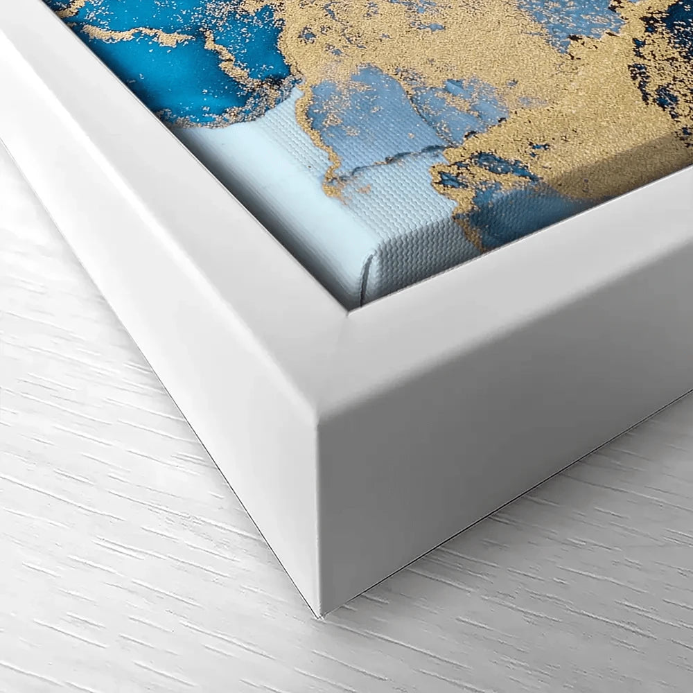 Sky Blue Marble Canvas Print Sky Blue Marble Canvas Print wall art product Blue Planet Studio / Shutterstock