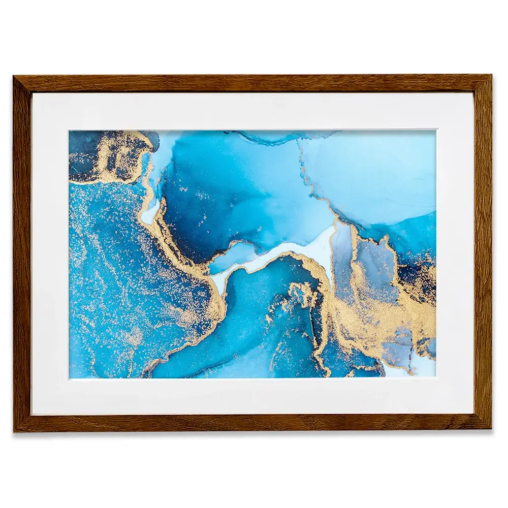Sky Blue Marble Framed Art Print Sky Blue Marble Framed Art Print wall art product Blue Planet Studio / Shutterstock