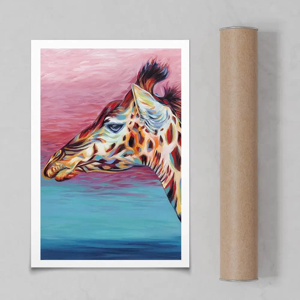 Sky High Giraffe 2 Art Print Sky High Giraffe 2 Art Print wall art product Carolee Vitaletti