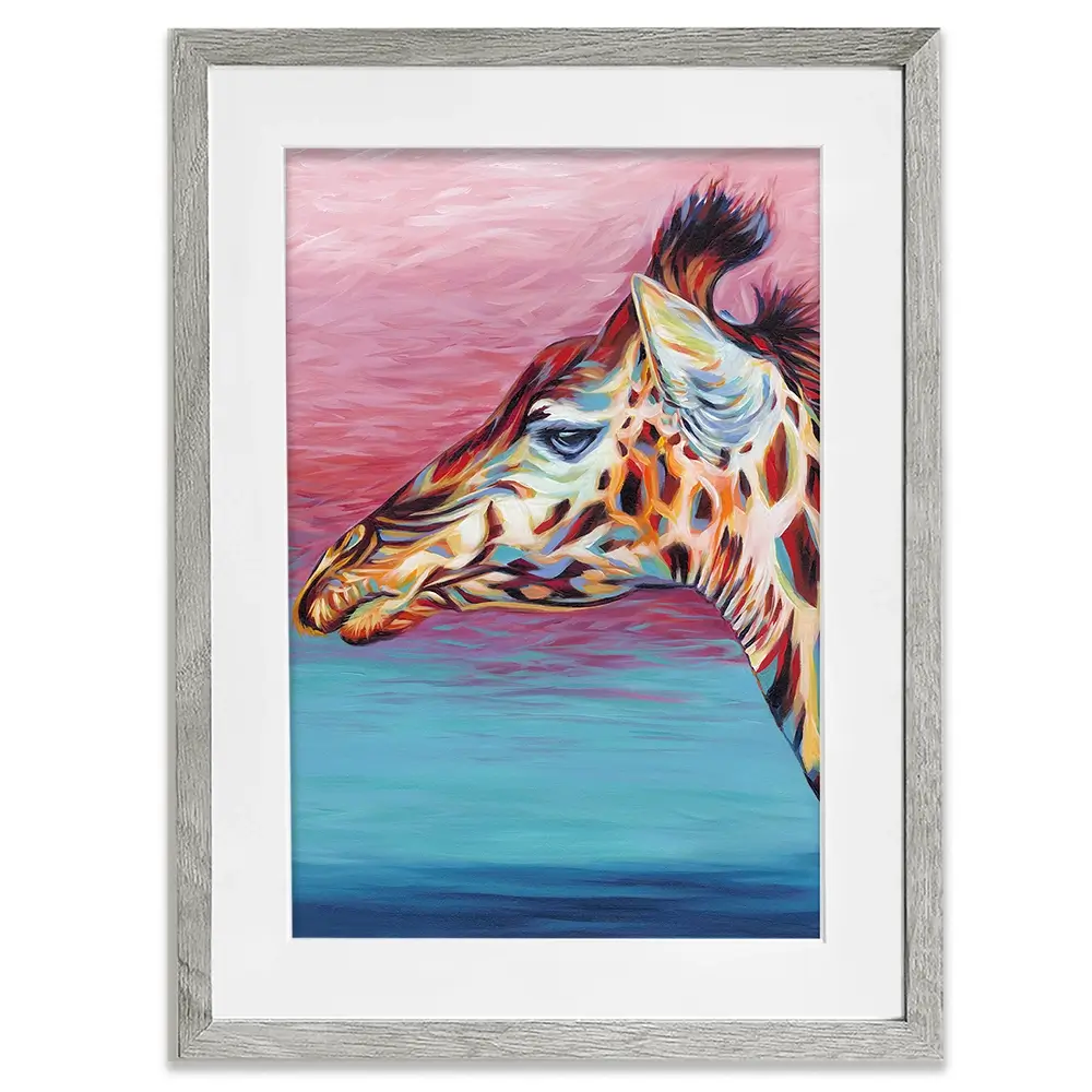 Sky High Giraffe 2 Framed Art Print Sky High Giraffe 2 Framed Art Print wall art product Carolee Vitaletti