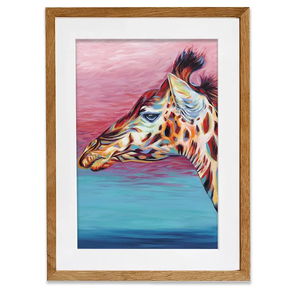 Sky High Giraffe 2 Framed Art Print Sky High Giraffe 2 Framed Art Print wall art product Carolee Vitaletti