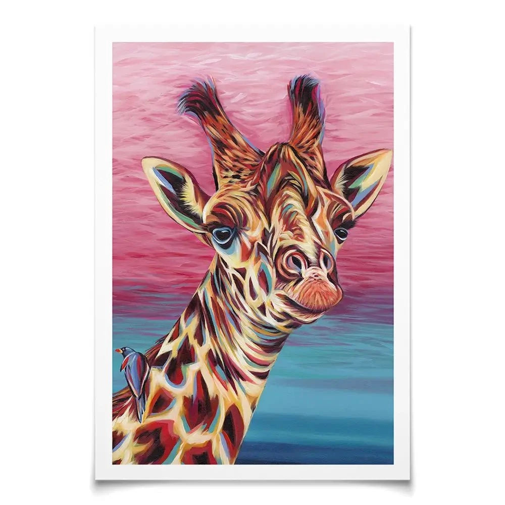 Sky High Giraffe Art Print Sky High Giraffe Art Print wall art product Carolee Vitaletti