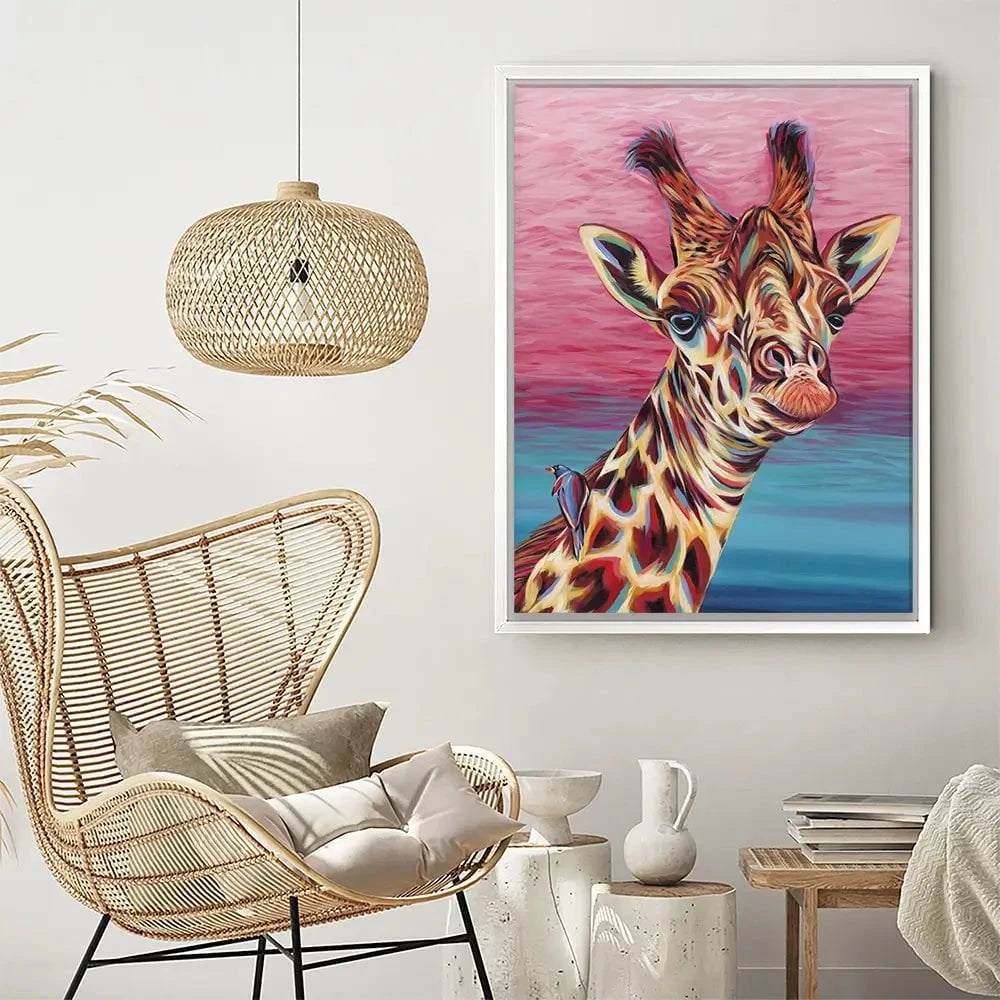 Sky High Giraffe Canvas Print Sky High Giraffe Canvas Print wall art product Carolee Vitaletti