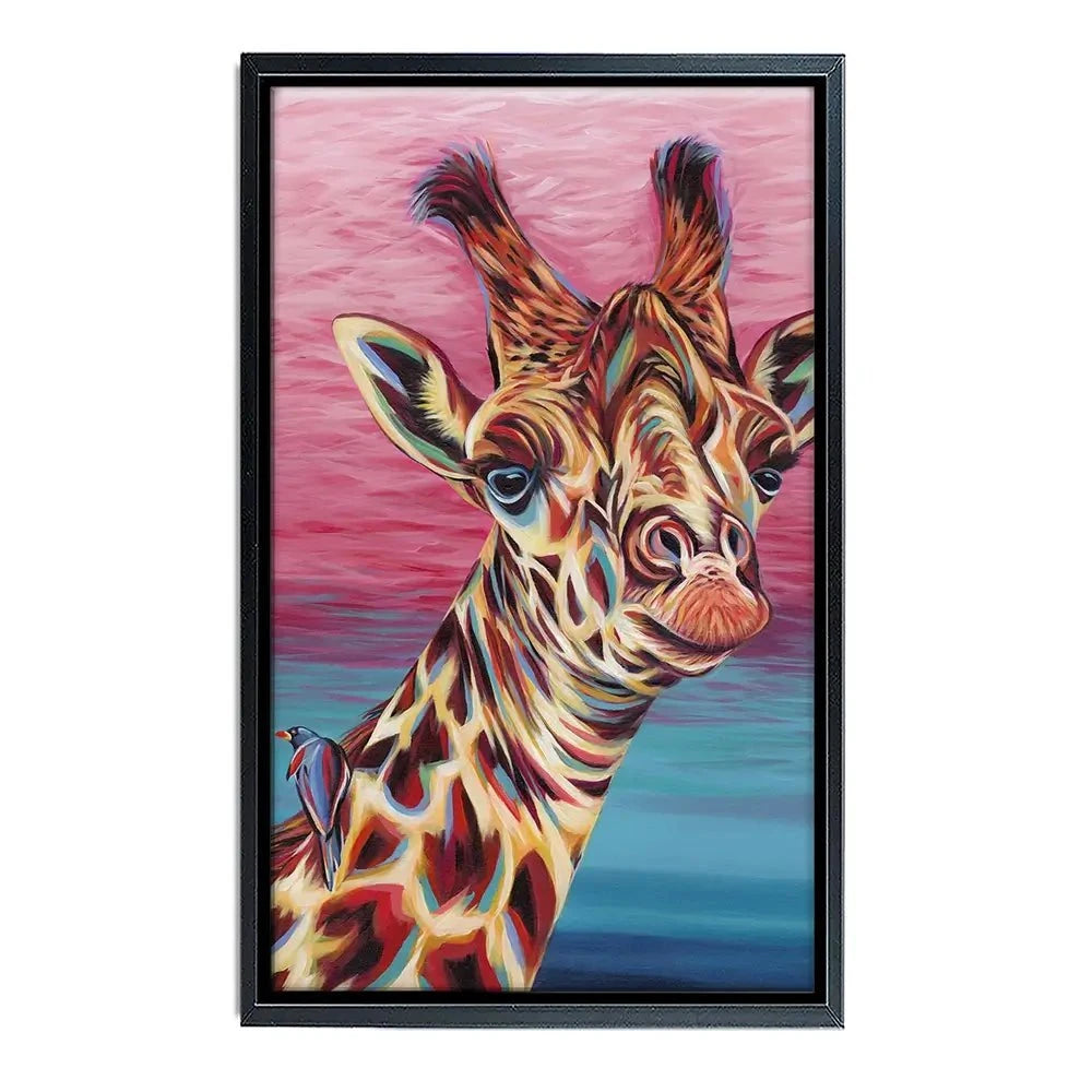 Sky High Giraffe Canvas Print Sky High Giraffe Canvas Print wall art product Carolee Vitaletti