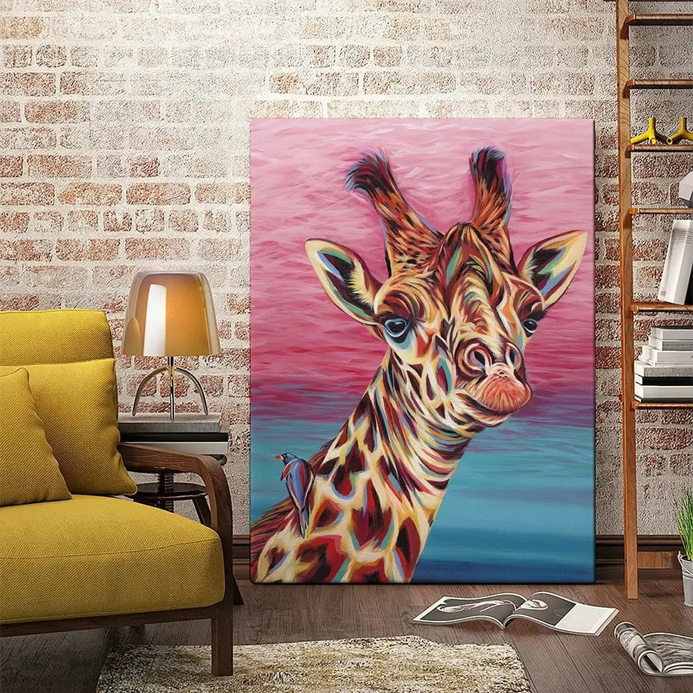 Sky High Giraffe Canvas Print Sky High Giraffe Canvas Print wall art product Carolee Vitaletti