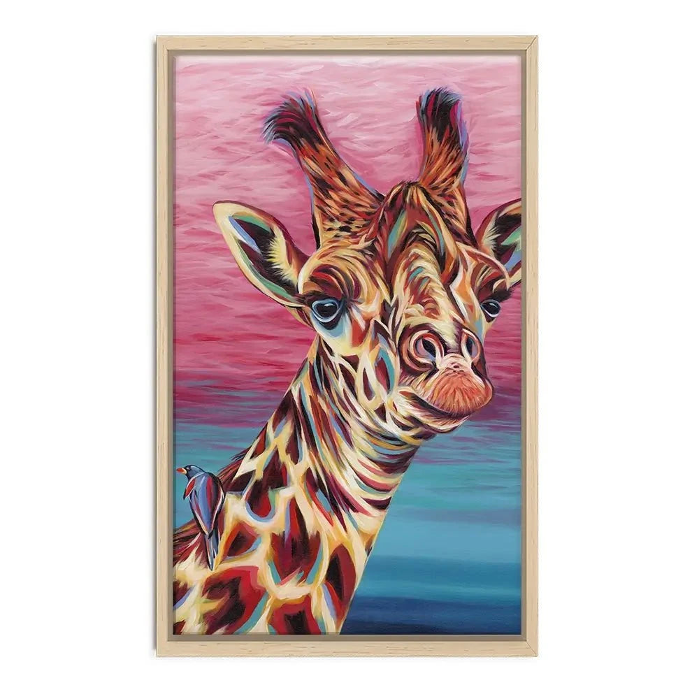 Sky High Giraffe Canvas Print Sky High Giraffe Canvas Print wall art product Carolee Vitaletti