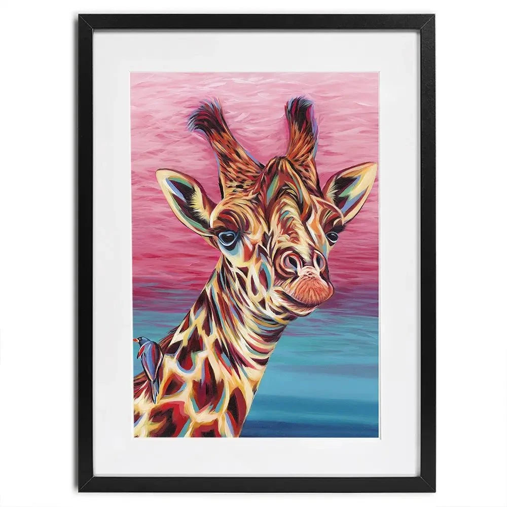 Sky High Giraffe Framed Art Print Sky High Giraffe Framed Art Print wall art product Carolee Vitaletti