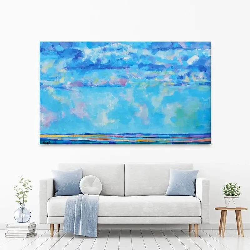 Sky Meets Sea Canvas Print Sky Meets Sea Canvas Print wall art product Maria Moretti