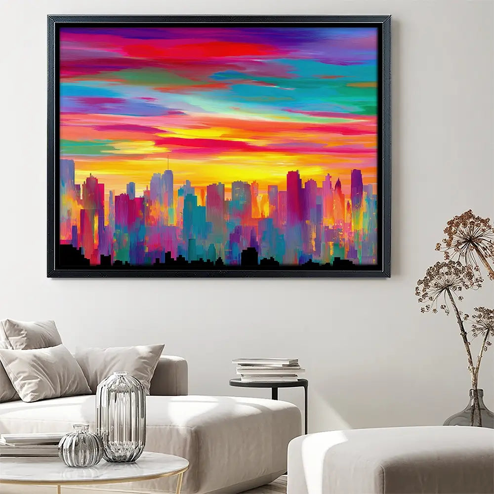 Skyline Ablaze Canvas Print Skyline Ablaze Canvas Print wall art product Chromatic Storm Studio