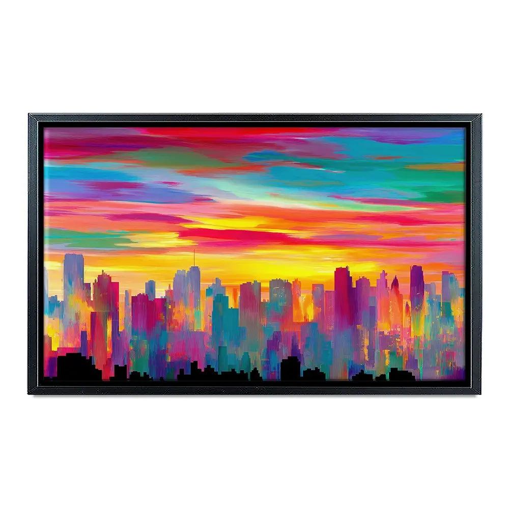 Skyline Ablaze Canvas Print Skyline Ablaze Canvas Print wall art product Chromatic Storm Studio