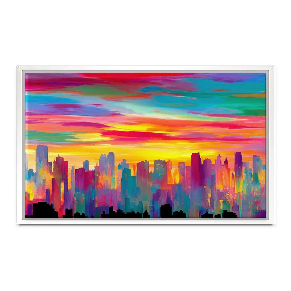 Skyline Ablaze Canvas Print Skyline Ablaze Canvas Print wall art product Chromatic Storm Studio