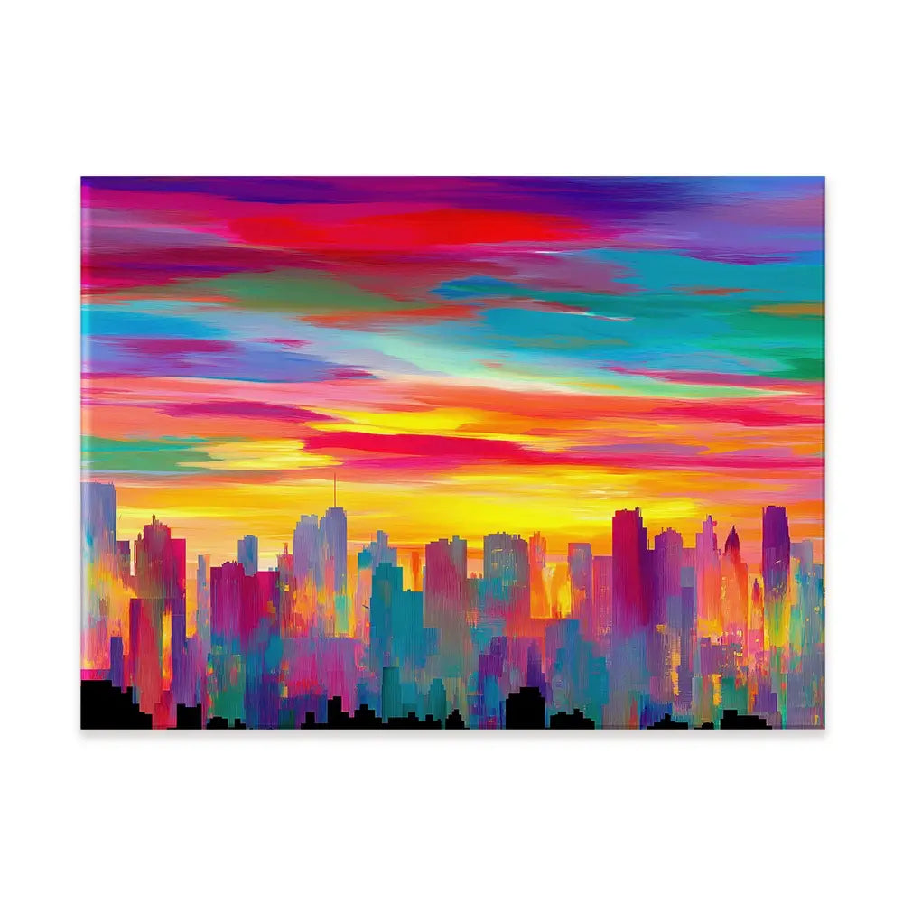 Skyline Ablaze Canvas Print Skyline Ablaze Canvas Print wall art product Chromatic Storm Studio
