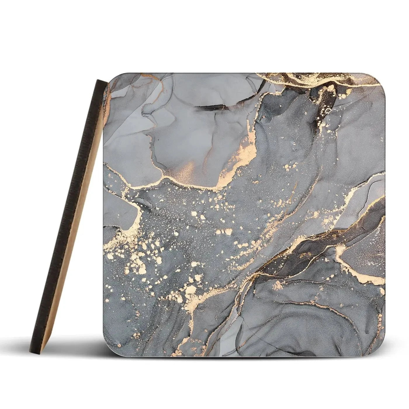 Slate Grey Marble Coaster Set Slate Grey Marble Coaster Set wall art product djero.adlibeshe yahoo.com / Shutterstock