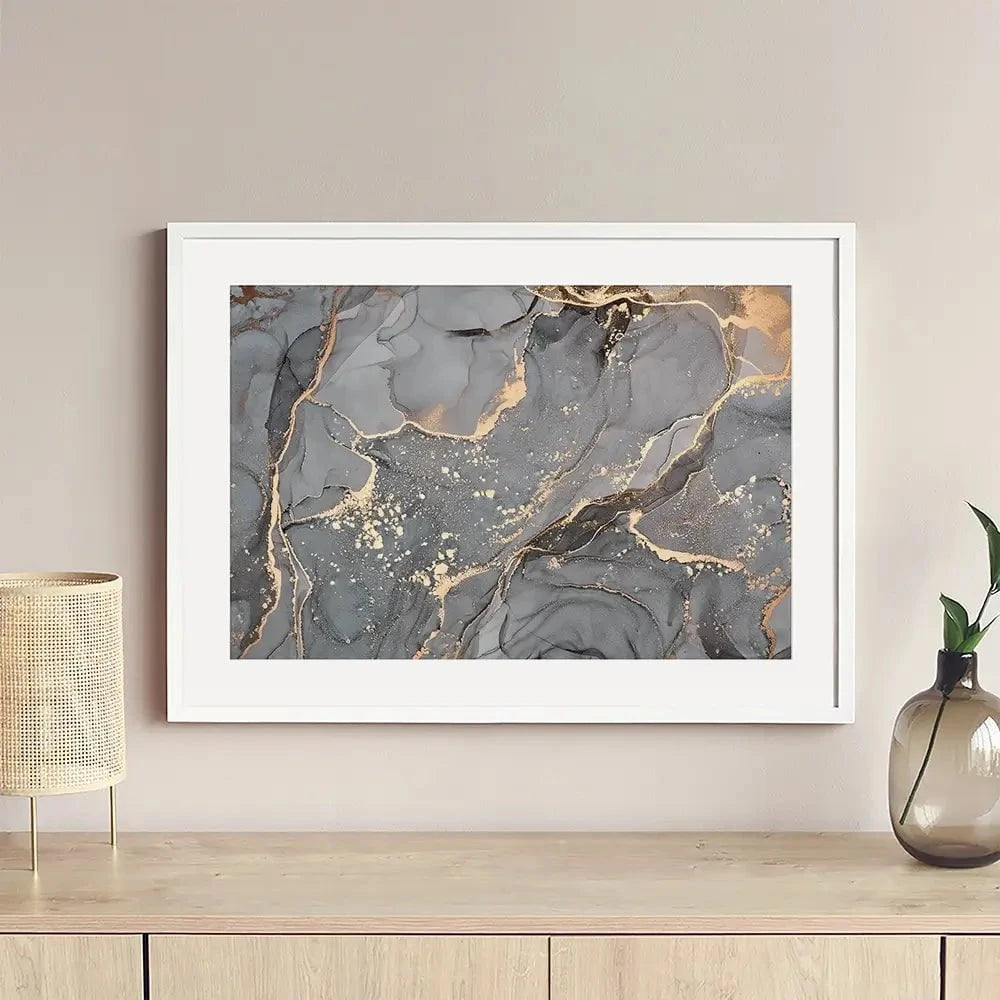 Slate Grey Marble Framed Art Print Slate Grey Marble Framed Art Print wall art product djero.adlibeshe yahoo.com / Shutterstock