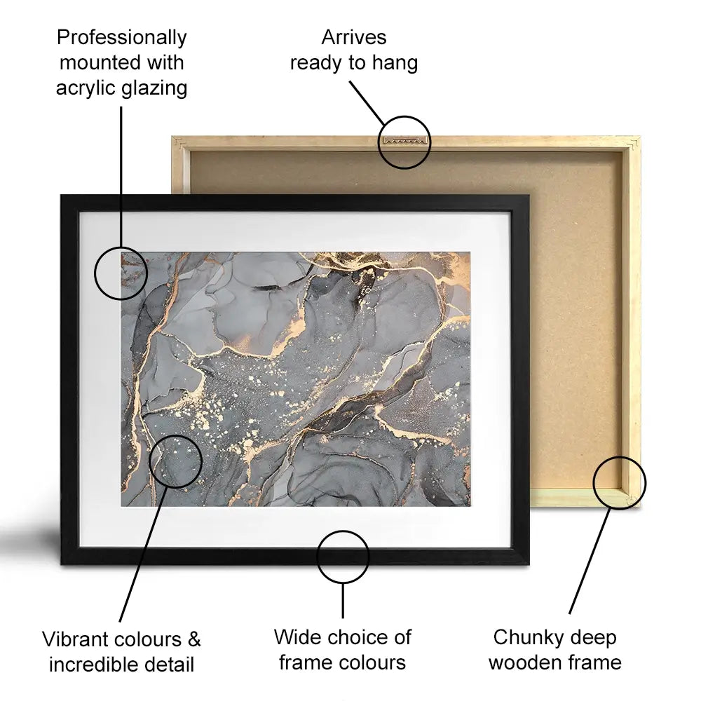 Slate Grey Marble Framed Art Print Slate Grey Marble Framed Art Print wall art product djero.adlibeshe yahoo.com / Shutterstock