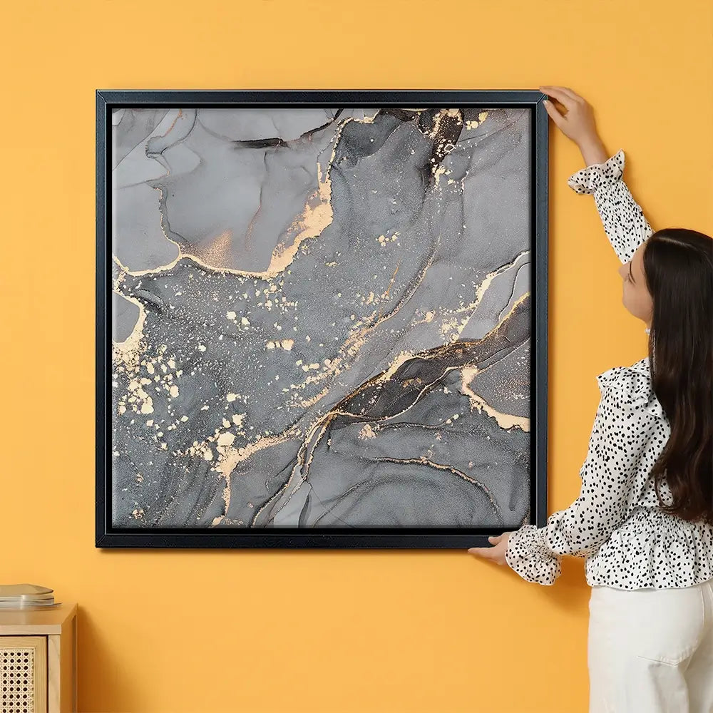 Slate Grey Marble Oversized Canvas Print Slate Grey Marble Oversized Canvas Print wall art product Art Print Shop