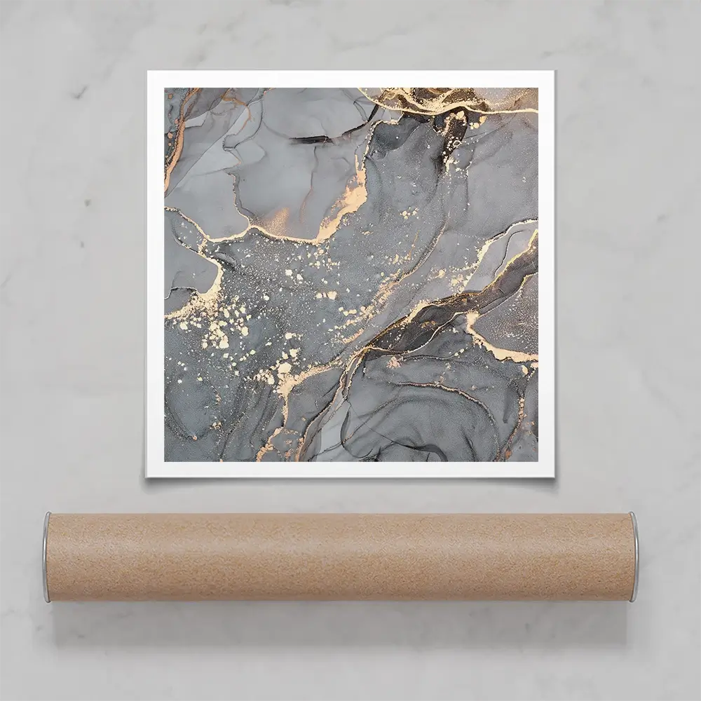 Slate Grey Marble Square Art Print Slate Grey Marble Square Art Print wall art product djero.adlibeshe yahoo.com / Shutterstock
