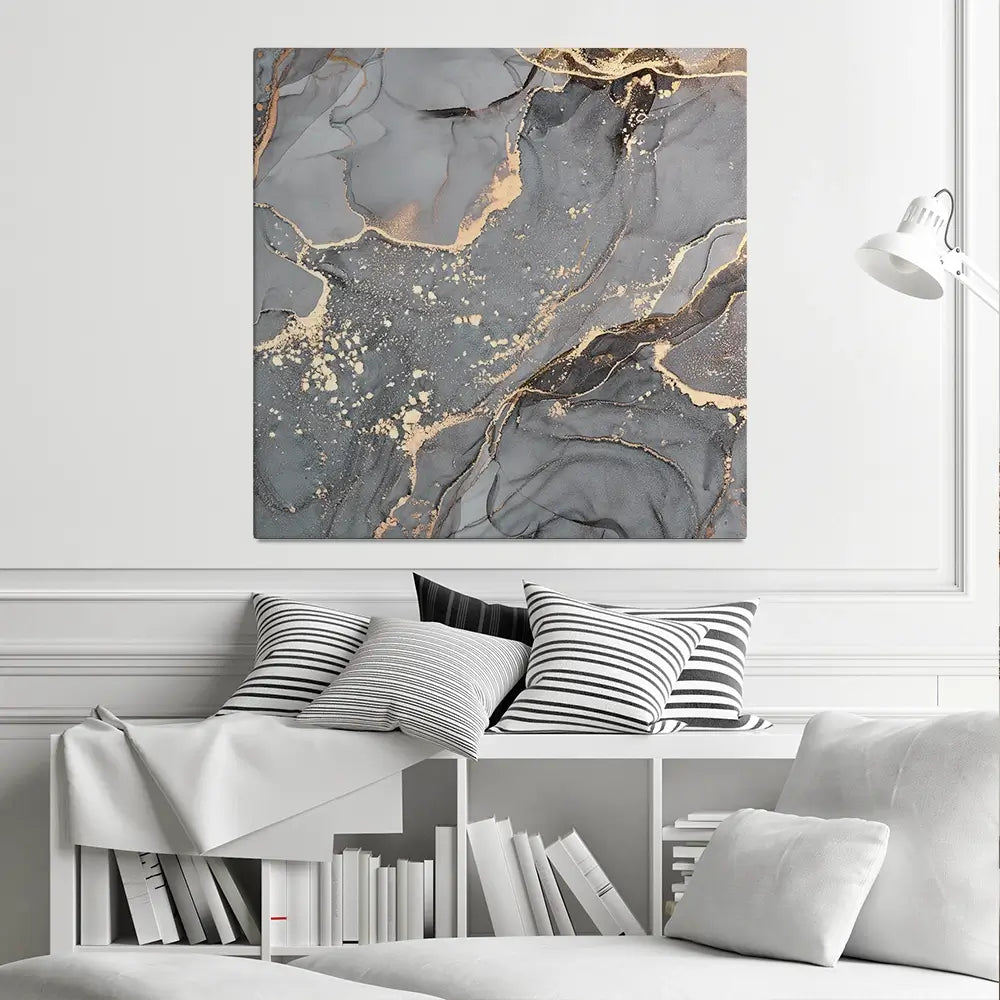 Slate Grey Marble Square Canvas Print Slate Grey Marble Square Canvas Print wall art product djero.adlibeshe yahoo.com / Shutterstock