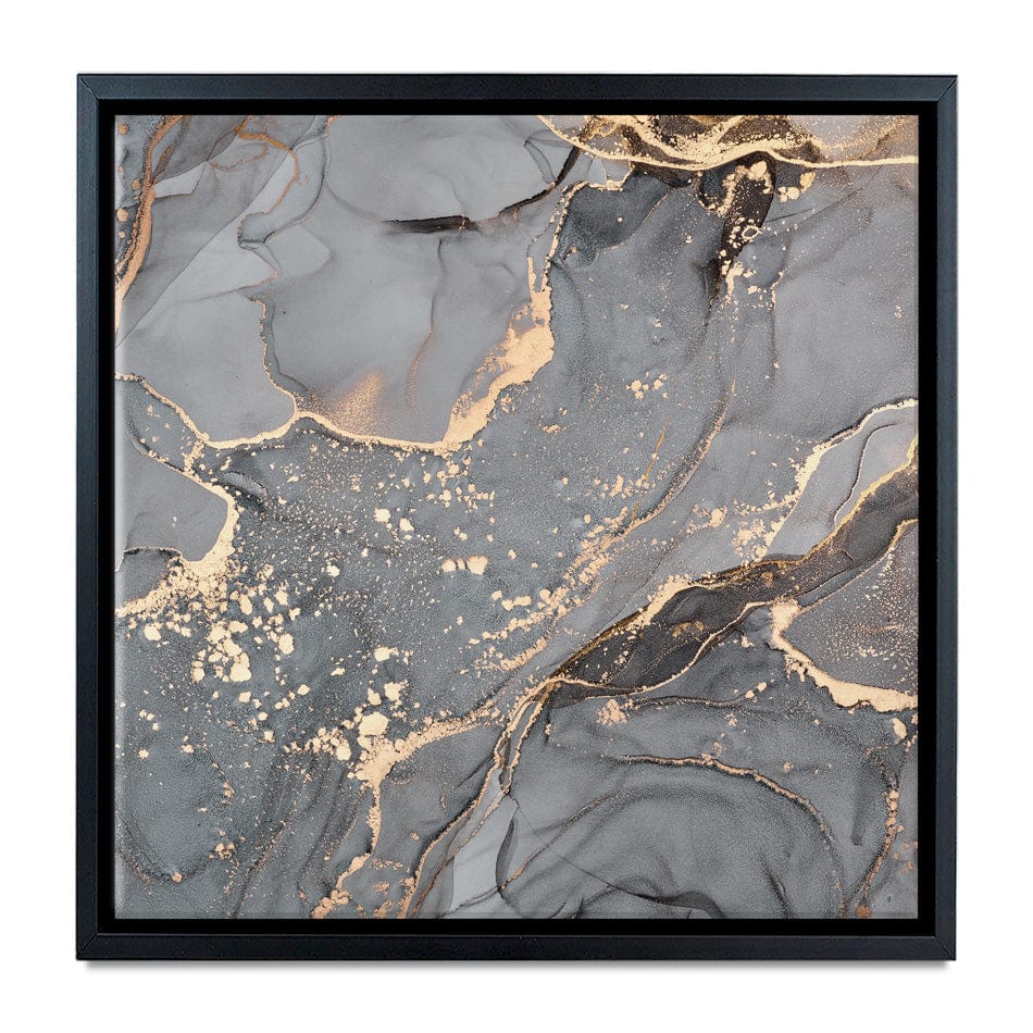 Slate Grey Marble Square Canvas Print wall art product Liliya Kulianionak / Shutterstock