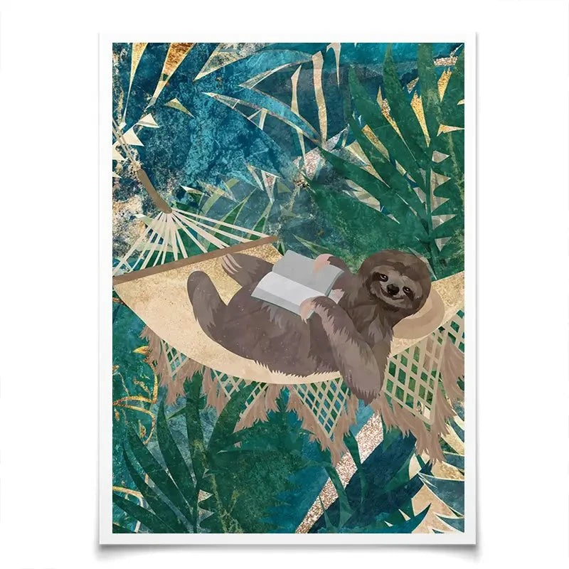 Sloth Jungle Art Print Sloth Jungle Art Print wall art product Sarah Manovski