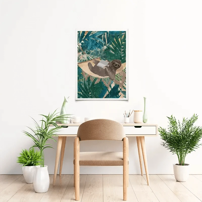 Sloth Jungle Art Print Sloth Jungle Art Print wall art product Sarah Manovski