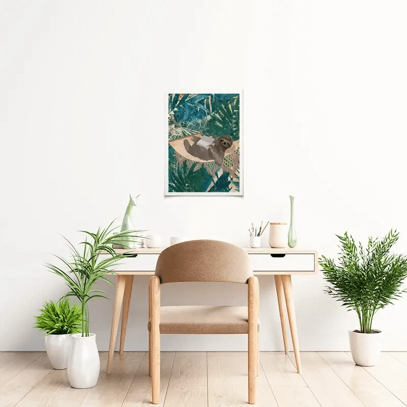 Sloth Jungle Art Print Sloth Jungle Art Print wall art product Sarah Manovski